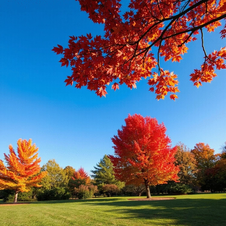 best tree species for fall color in landscapes