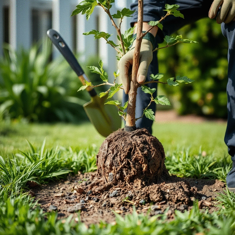 how to transplant trees without damaging roots