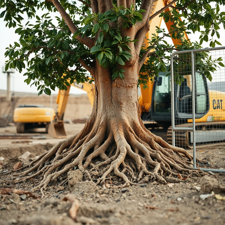 techniques for protecting tree roots during construction